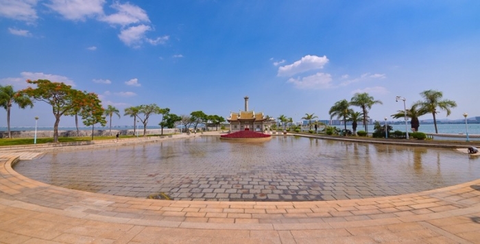 受天文大潮影響，海水“倒灌”進入鰲園，鰲園再現“大鰲戲珠”景象（林志杰攝影） (6 - 19).jpg