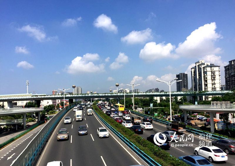 廈門空中自行車道上。 林長生 攝