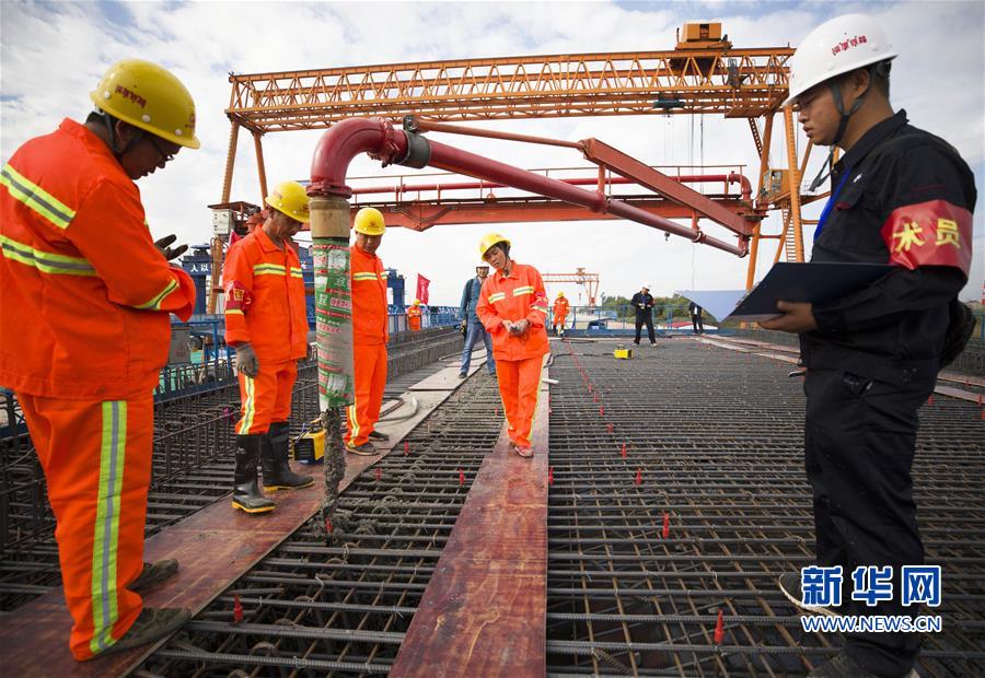 #（經濟）（4）新建福廈鐵路橋梁主體工程首孔箱梁順利澆筑