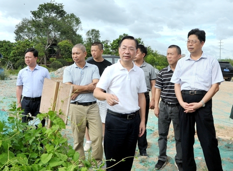 李欽輝現場察看瑤山溪下游易澇點防汛抗臺準備情況2（吳覓亮攝）.jpg